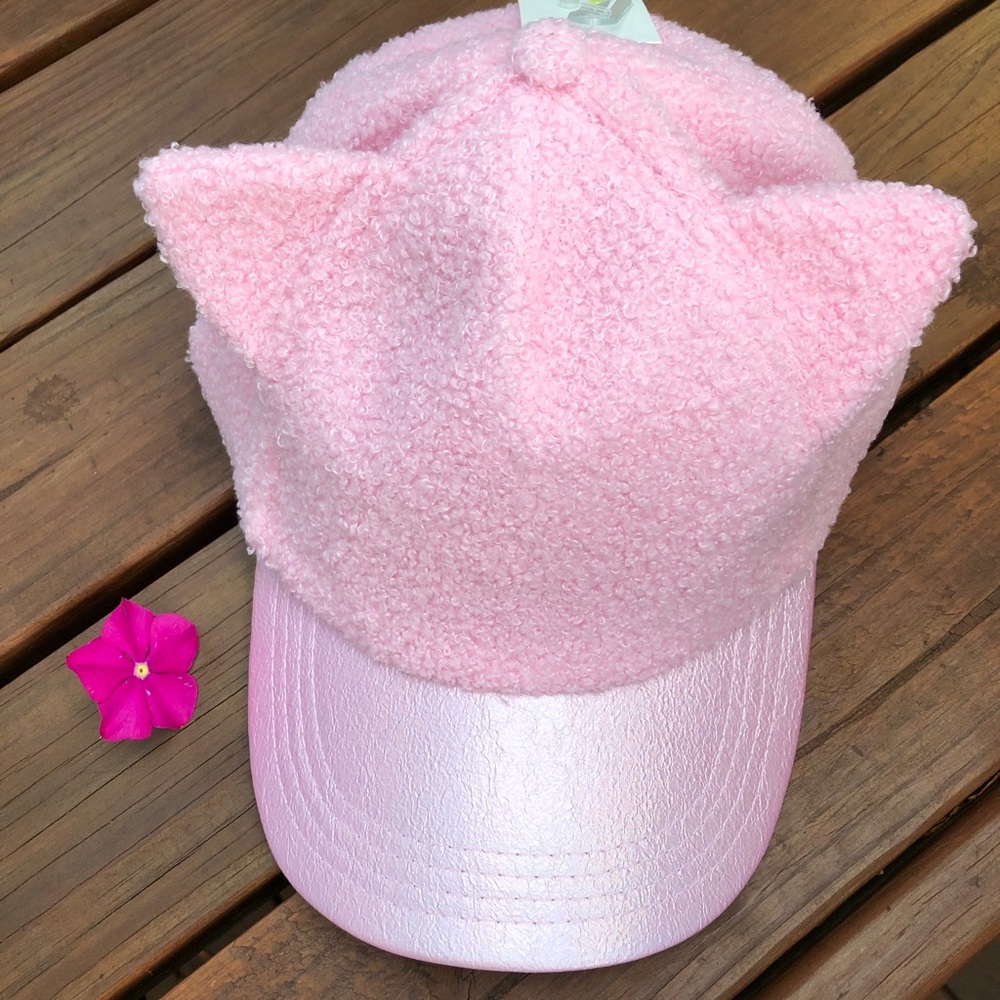 Capelli Pink Cat Ears Baseball Hat Cap New Makes a Nice Gift